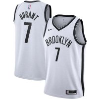 Brooklyn Nets Nike White Durant 7 Swingman Jersey - Association Edition