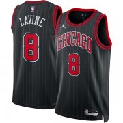 22-23 Chicago Bulls Zach LaVine 8 Jordan Brand Black Swingman Jersey - Statement Edition