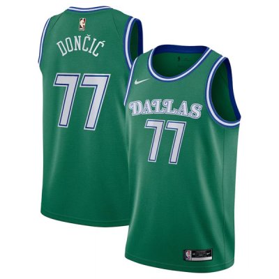 Men\'s Dallas Mavericks Green Luka DONČIĆ #77 Swingman Jersey