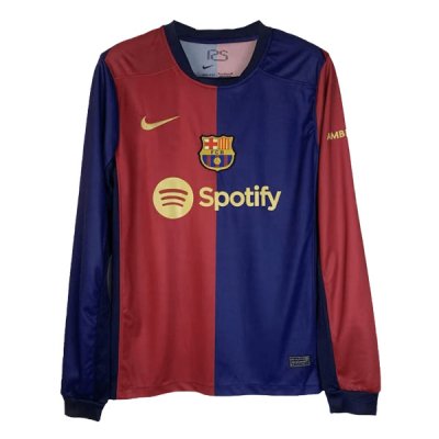 24-25 Barcelona Home Long Sleeve Jersey