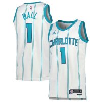 22-23 Charlotte Hornets LaMelo Ball 1 White Swingman Jersey - Association Edition