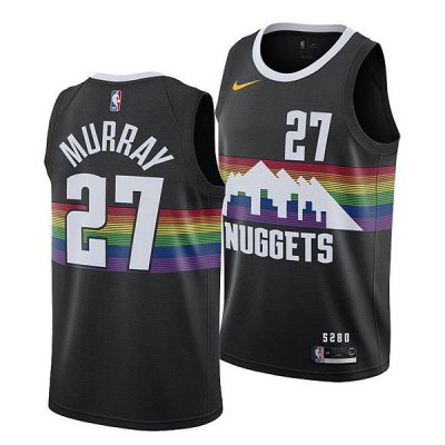 Men\'s Denver Nuggets Jamal Murray #27 Black Swingman Jersey 1