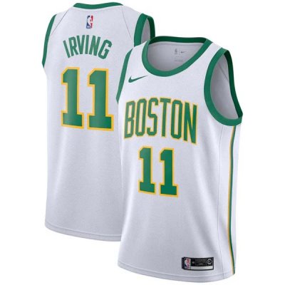 19-20 Boston Celtics Nike Irving 11 White Swingman Jersey - City Edition