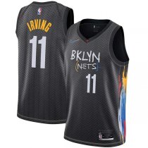 20-21 Brooklyn Nets Nike Black Irving 11 Swingman Jersey - City Edition