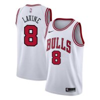 22-23 Chicago Bulls Icon White Jersey Zach LaVine #8