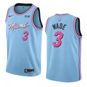 Miami Heat Dwyane Wade 3 Sky Blue Vicewave Swingman Jersey