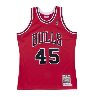 94-95 Chicago Bulls Michael Jordan 45 Mitchell Ness Red Hardwood Classics