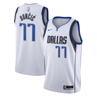 Men’s Dallas Mavericks White Luka DONČIĆ #77 Swingman Jersey