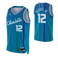 21-22 Charlotte Hornets Kelly Oubre 12 Nike Blue Swingman NBA Jersey - City Edition