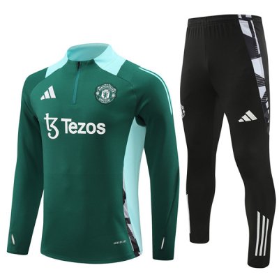 24-25 Manchester United Training Suit Green