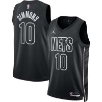 22-23 Brooklyn Nets Ben Simmons 10 Black Swingman Jersey