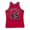 94-95 Chicago Bulls Michael Jordan 45 Mitchell Ness Red Hardwood Classics