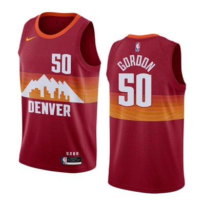 Men‘s Denver Nuggets Jamal Aaron Gordon #50 Red Swingman Jersey