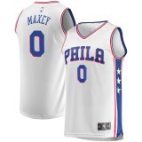 Philadelphia 76ers Association Edition Swingman Jersey White Maxey #0