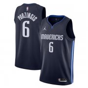 Men's Dallas Mavericks Navy Kristaps Porzingis #6 Jersey