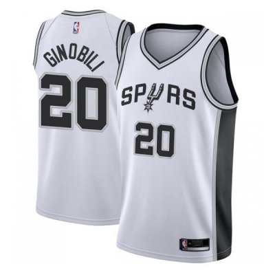 Men\'s San Antonio Spurs Manu Ginobili #20 Swingman Jersey