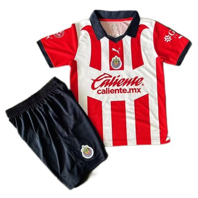 23-24 Chivas Jersey Home Kids Kit