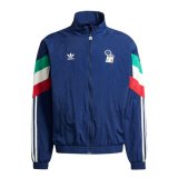 2024 Italy Euro Retro Style Fanswear Jacket Navy