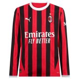 24-25 AC Milan Home Long Sleeve Jersey